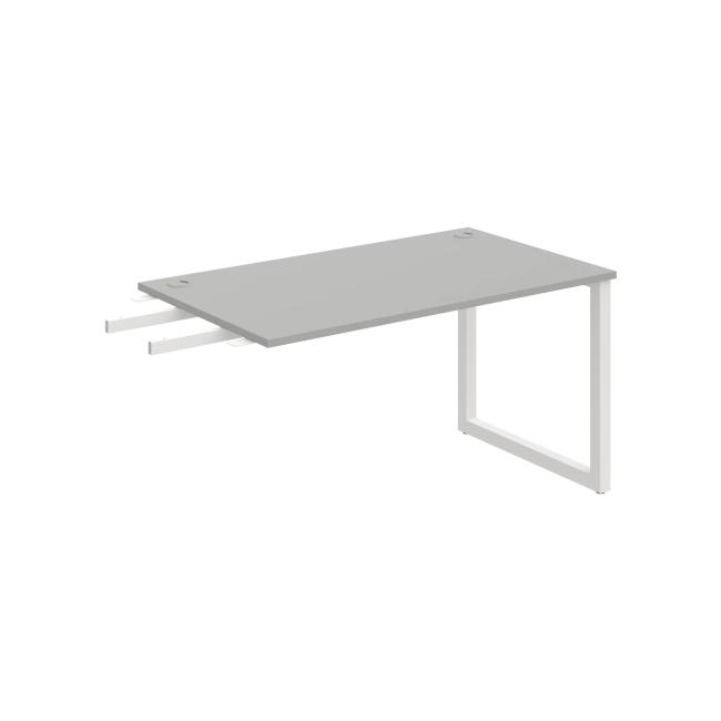 [ON918984] Schreibtisch UNI O, vertikal verbunden, 140x75,5x80 cm, grau/weiß