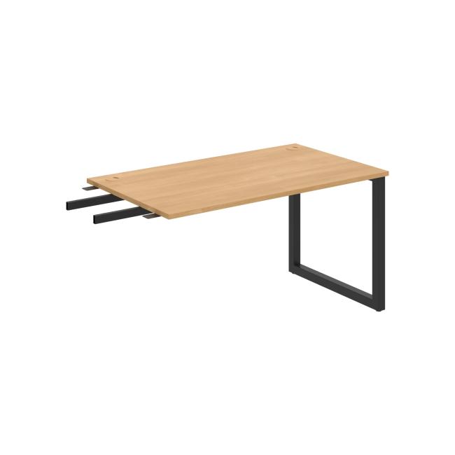 [ON918991] Schreibtisch UNI O, vertikal verbunden, 140 x 75,5 x 80 cm, Eiche/Schwarz