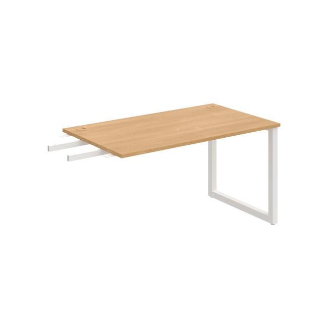 [ON918993] Schreibtisch UNI O, vertikal verbunden, 140 x 75,5 x 80 cm, Eiche/Weiß