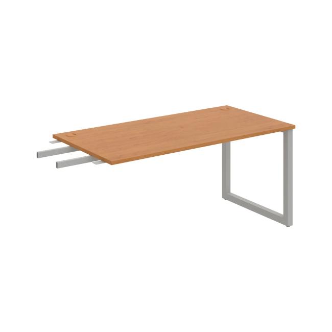 Schreibtisch UNI O, vertikal verbunden, 160x75,5x80 cm, Erle/Grau