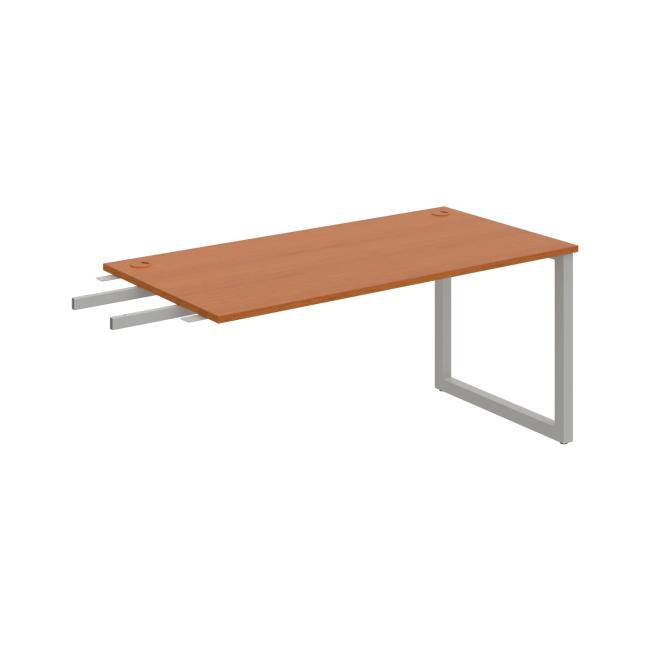 Schreibtisch UNI O, vertikal verbunden, 160x75,5x80 cm, Kirsche/Grau