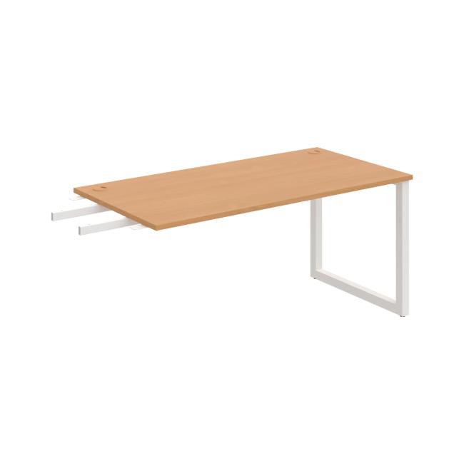 [ON919008] Schreibtisch UNI O, vertikal verbunden, 160 x 75,5 x 80 cm, Buche/Weiß
