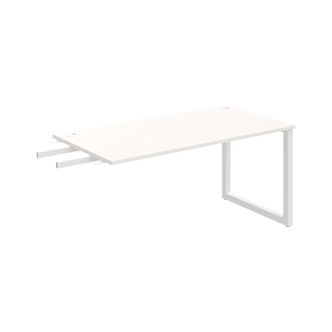 [ON919011] Schreibtisch UNI O, vertikal verbunden, 160x75,5x80 cm, weiß/weiß