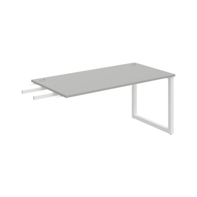 [ON919014] Schreibtisch UNI O, vertikal verbunden, 160x75,5x80 cm, grau/weiß