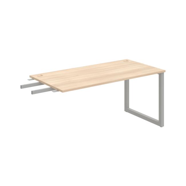 Schreibtisch UNI O, vertikal verbunden, 160x75,5x80 cm, Akazie/Grau