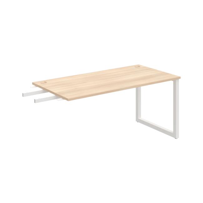 [ON919017] Schreibtisch UNI O, vertikal verbunden, 160 x 75,5 x 80 cm, Akazie/Weiß
