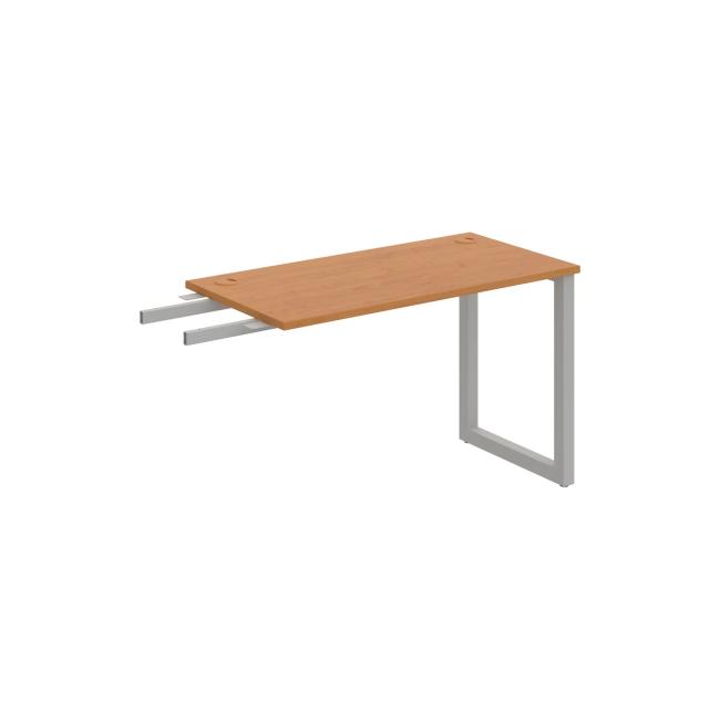 Schreibtisch UNI O, vertikal verbunden, 120x75,5x60 cm, Erle/Grau