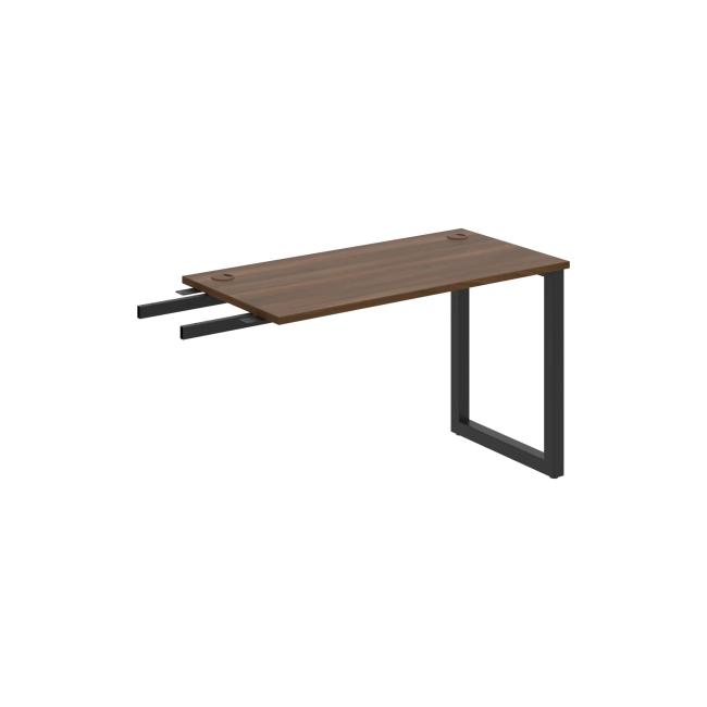 [ON919048] Schreibtisch UNI O, vertikal verbunden, 120 x 75,5 x 60 cm, Walnuss/Schwarz