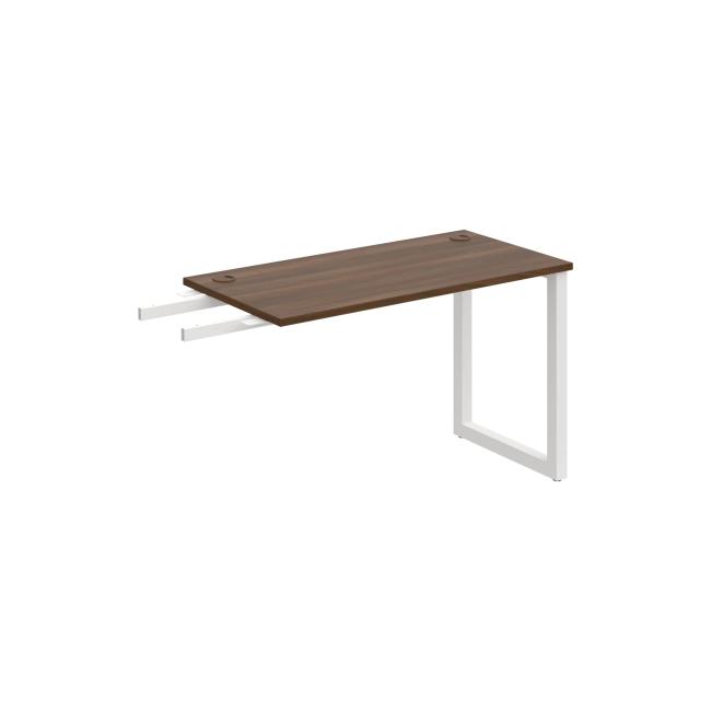 [ON919050] Schreibtisch UNI O, vertikal verbunden, 120 x 75,5 x 60 cm, Nussbaum/Weiß
