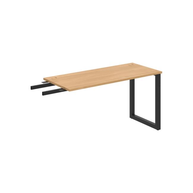[ON919081] Schreibtisch UNI O, vertikal verbunden, 140 x 75,5 x 60 cm, Eiche/Schwarz