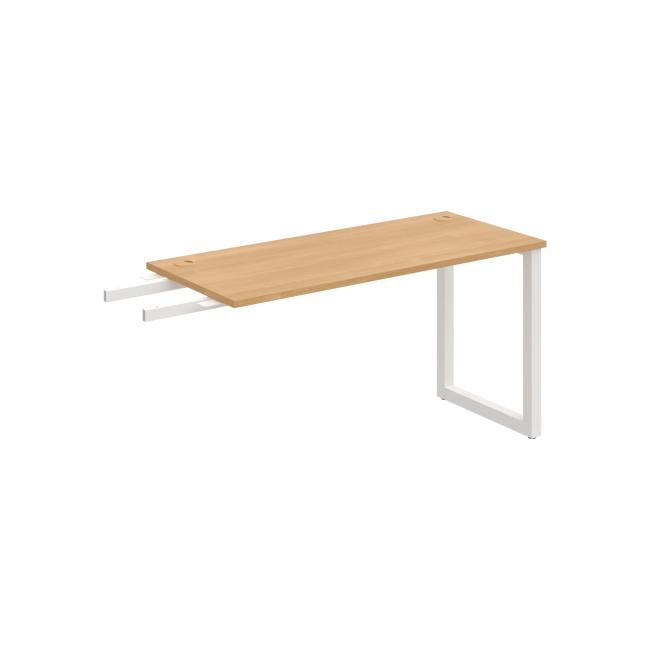 [ON919083] Schreibtisch UNI O, vertikal verbunden, 140 x 75,5 x 60 cm, Eiche/Weiß