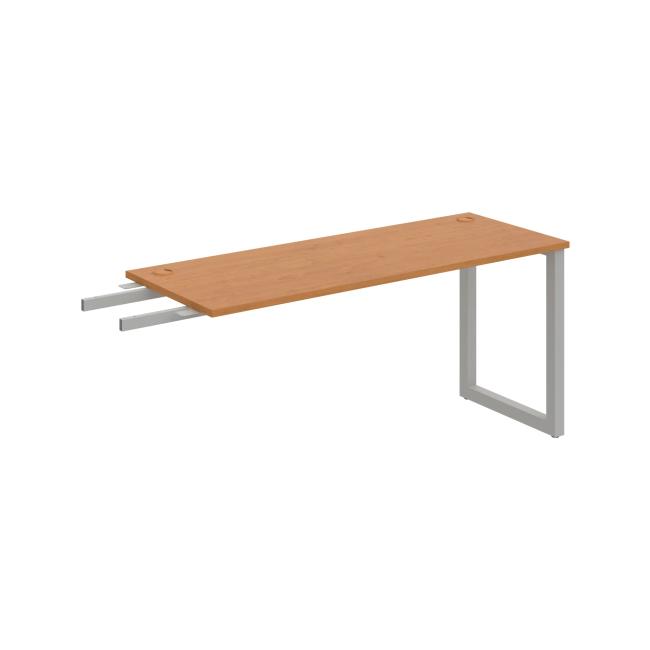 Schreibtisch UNI O, vertikal verbunden, 160x75,5x60 cm, Erle/Grau