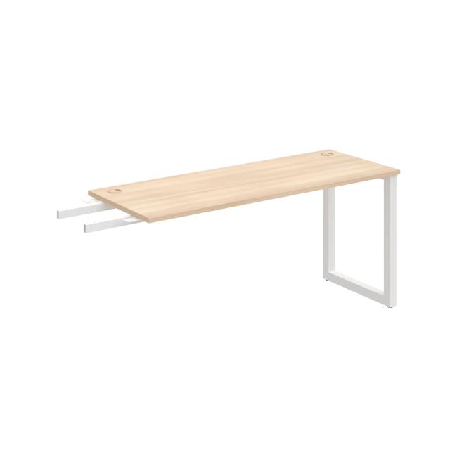 [ON919107] Schreibtisch UNI O, vertikal verbunden, 160 x 75,5 x 60 cm, Akazie/Weiß