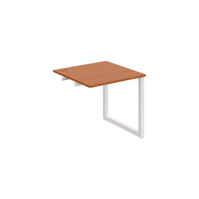 [ON919125] Werkbank UNI O, für Längsverkettung, 80x75,5x80 cm, Kirsche/Weiß