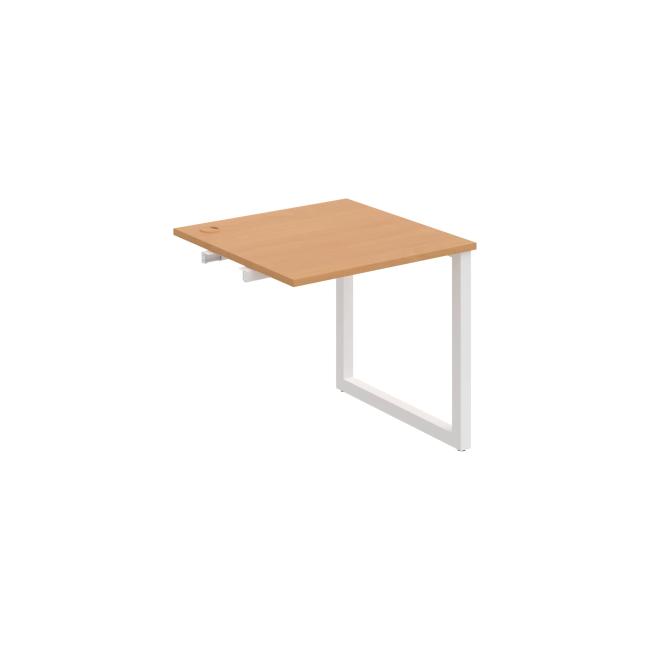 [ON919128] Werkbank UNI O, für Längsverkettung, 80x75,5x80 cm, Buche/Weiß