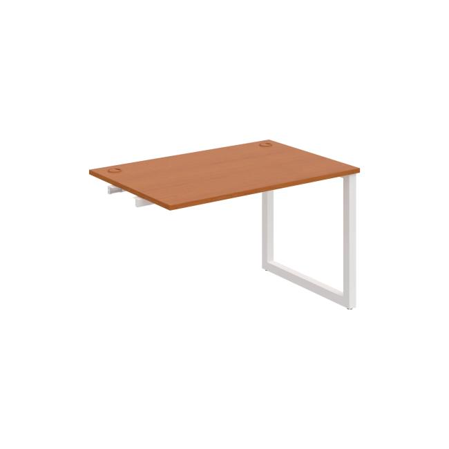 [ON919155] Werkbank UNI O, für Längsverkettung, 120 x 75,5 x 80 cm, Kirsche/Weiß