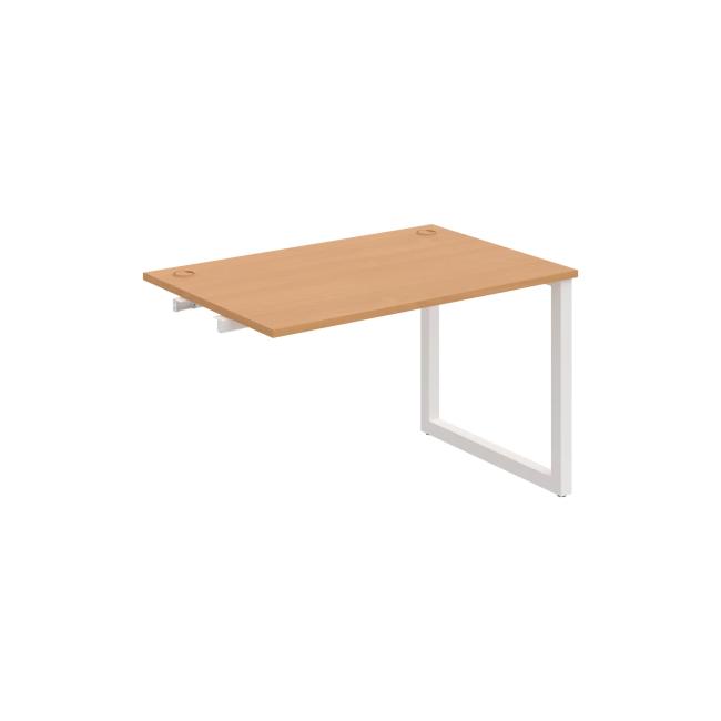 [ON919158] Werkbank UNI O, für Längsverkettung, 120 x 75,5 x 80 cm, Buche/Weiß