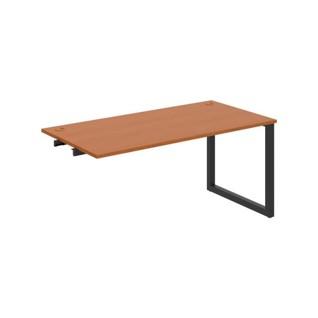 [ON919213] Werkbank UNI O, für Längsverkettung, 160x75,5x80 cm, Kirsche/Schwarz