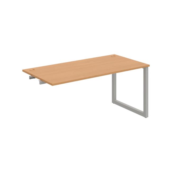 [ON919217] Werkbank UNI O, für Längsverkettung, 160x75,5x80 cm, Buche/grau