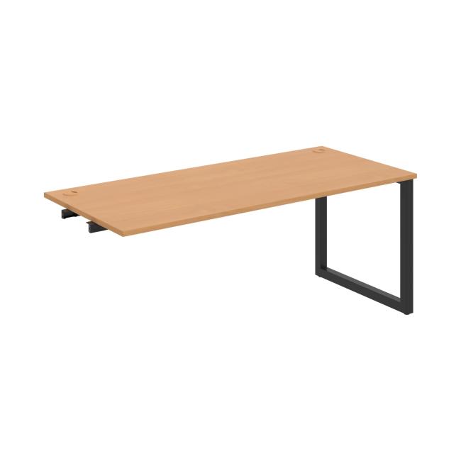 [ON919246] Werkbank UNI O, für Längsverkettung, 180x75,5x80 cm, Buche/schwarz