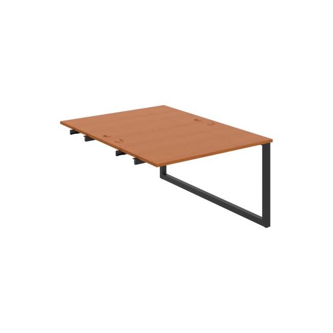 Werkbank UNI O, für Längsverkettung, 120x75,5x160 cm, Kirsche/Schwarz