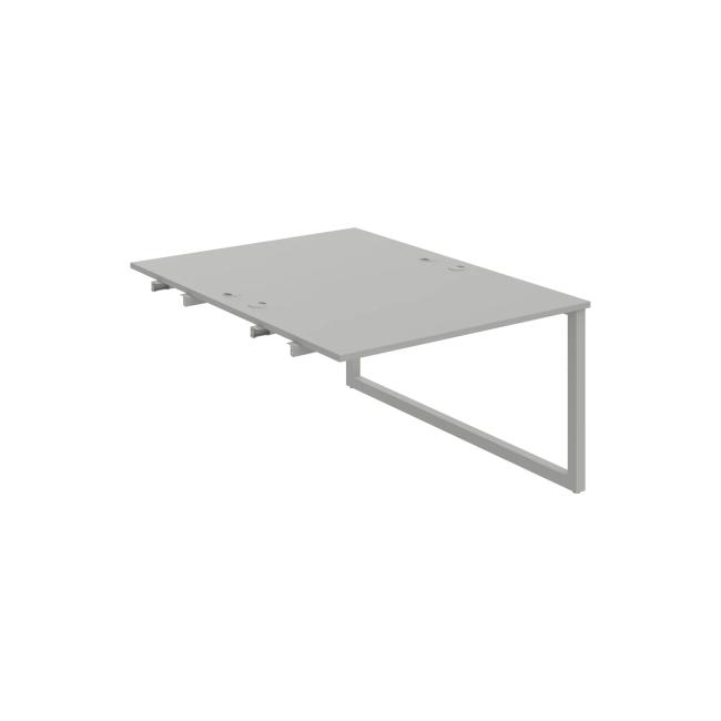 Werkbank UNI O, für Längsverkettung, 120x75,5x160 cm, grau/grau