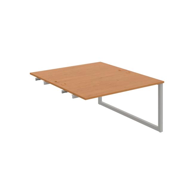 Werkbank UNI O, für Längsverkettung, 140x75,5x160 cm, Erle/Grau