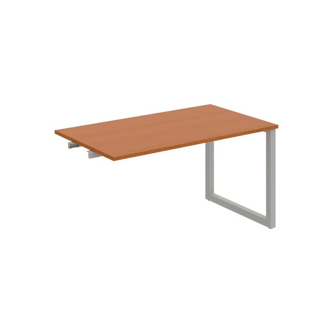 [ON919394] Konferenztisch UNI O, verkettbar, 140x75,5x80 cm, Kirsche/Grau