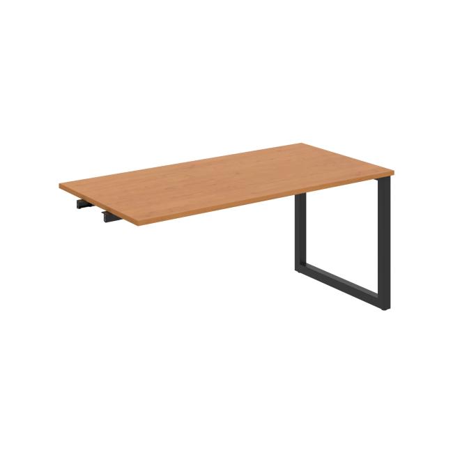 [ON919420] Besprechungstisch UNI O, für Längsverkettung, 160x75,5x80 cm, Erle/schwarz