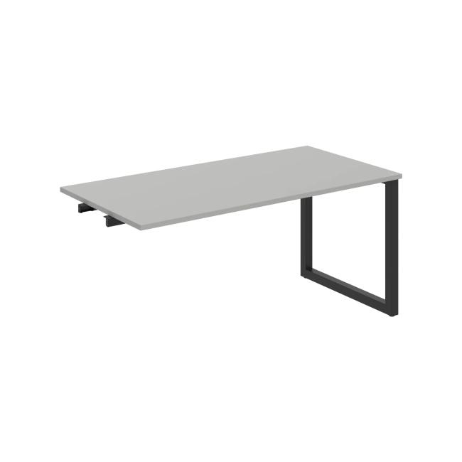 [ON919432] Besprechungstisch UNI O, zum Verketten, 160x75,5x80 cm, grau/schwarz