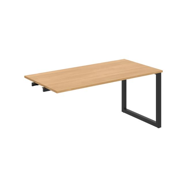 [ON919441] Besprechungstisch UNI O, für Längsverkettung, 160 x 75,5 x 80 cm, Eiche/Schwarz