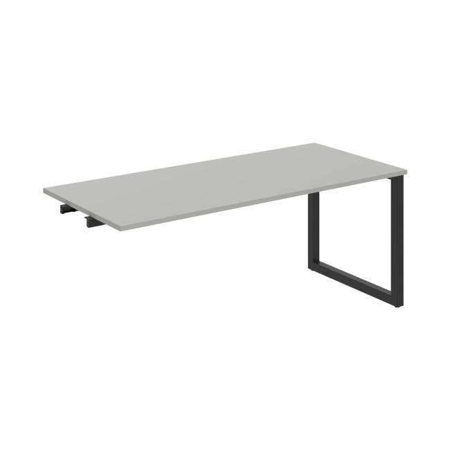 [ON919462] Besprechungstisch UNI O, zum Verketten, 180x75,5x80 cm, grau/schwarz
