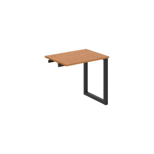 Werkbank UNI O, für Längsverkettung, 80x75,5x60 cm, Erle/schwarz