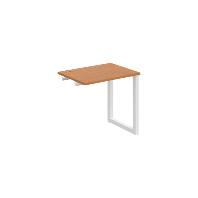 Werkbank UNI O, für Längsverkettung, 80x75,5x60 cm, Erle/Weiß