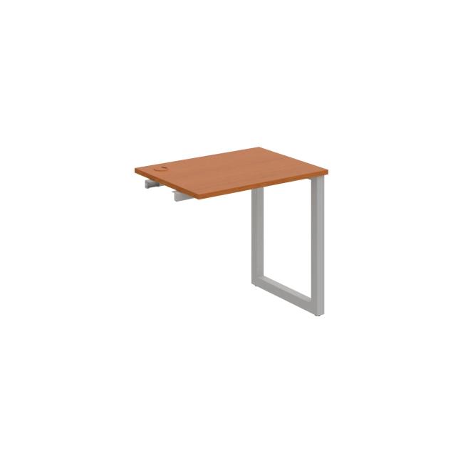 Werkbank UNI O, für Längsverkettung, 80x75,5x60 cm, Kirsche/Grau