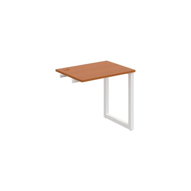 Werkbank UNI O, für Längsverkettung, 80x75,5x60 cm, Kirsche/Weiß