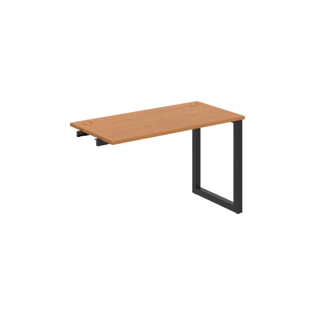 Werkbank UNI O, für Längsverkettung, 120 x 75,5 x 60 cm, Erle/schwarz