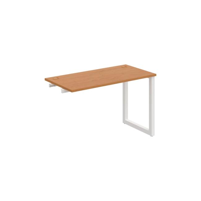 Werkbank UNI O, für Längsverkettung, 120 x 75,5 x 60 cm, Erle/Weiß