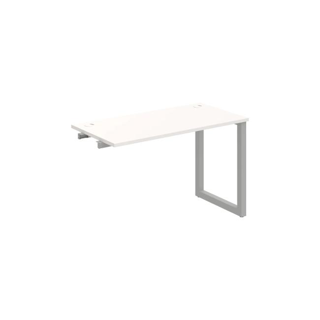 Werkbank UNI O, für Längsverkettung, 120x75,5x60 cm, weiß/grau