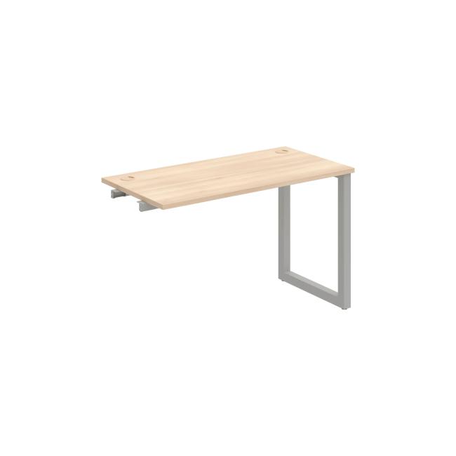 Werkbank UNI O, für Längsverkettung, 120x75,5x60 cm, Akazie/grau