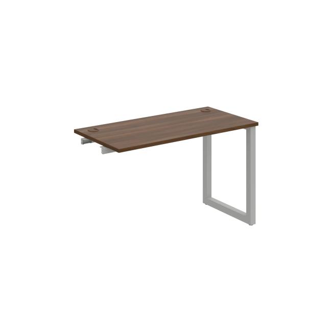 Werkbank UNI O, für Längsverkettung, 120x75,5x60 cm, Walnuss/Grau