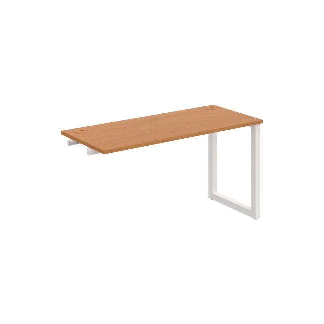 Werkbank UNI O, für Längsverkettung, 140 x 75,5 x 60 cm, Erle/Weiß
