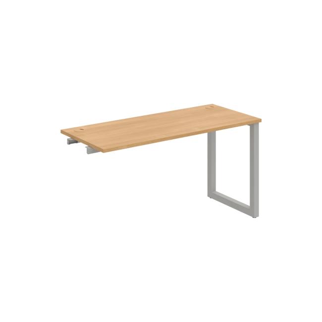 Werkbank UNI O, für Längsverkettung, 140x75,5x60 cm, Eiche/Grau