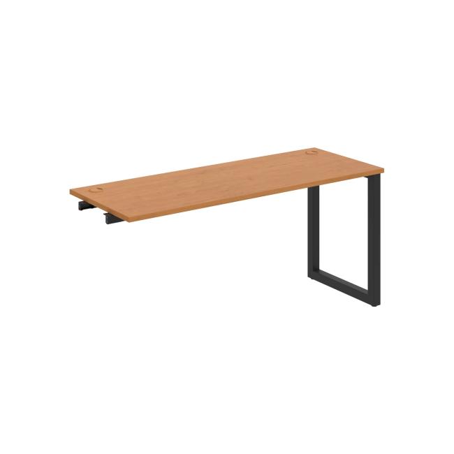 Werkbank UNI O, für Längsverkettung, 160x75,5x60 cm, Erle/schwarz