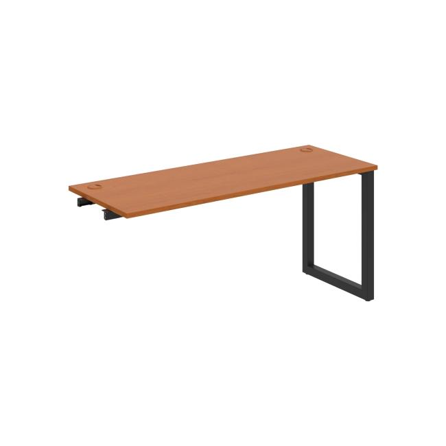 Werkbank UNI O, für Längsverkettung, 160x75,5x60 cm, Kirsche/Schwarz