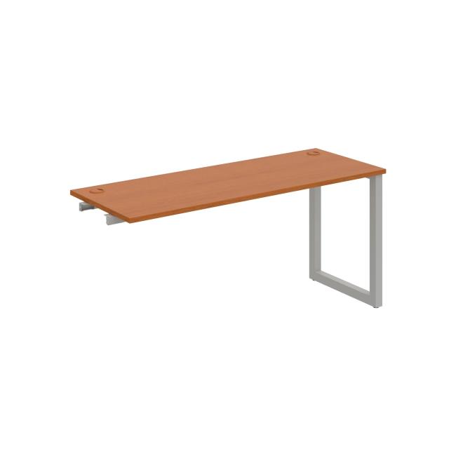 Werkbank UNI O, für Längsverkettung, 160x75,5x60 cm, Kirsche/Grau