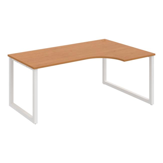 [ON919612] Schreibtisch UNI O, ergo, links, 180x75,5x120 cm, Erle/weiß