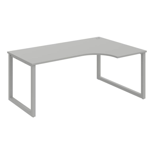 [ON919623] Schreibtisch UNI O, ergo, links, 180x75,5x120 cm, grau/grau