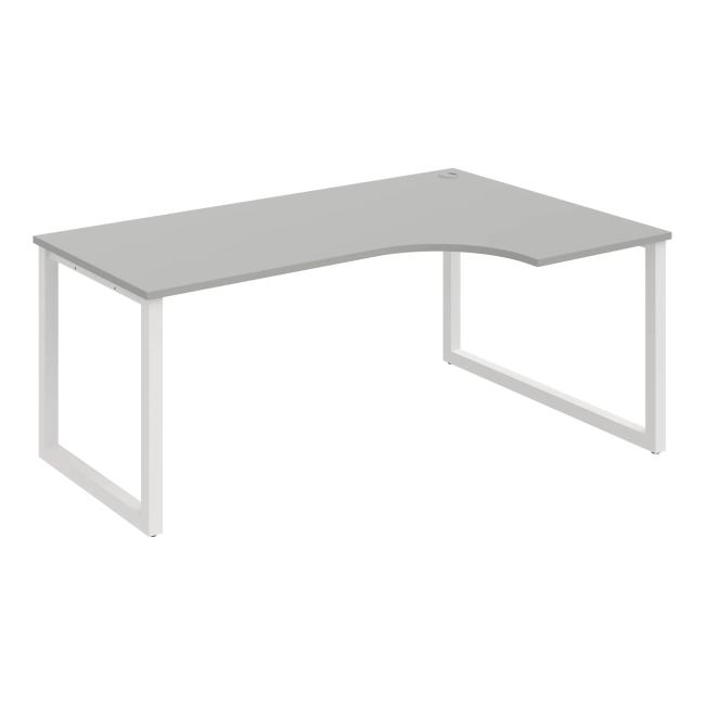 [ON919624] Schreibtisch UNI O, ergo, links, 180x75,5x120 cm, grau/weiß