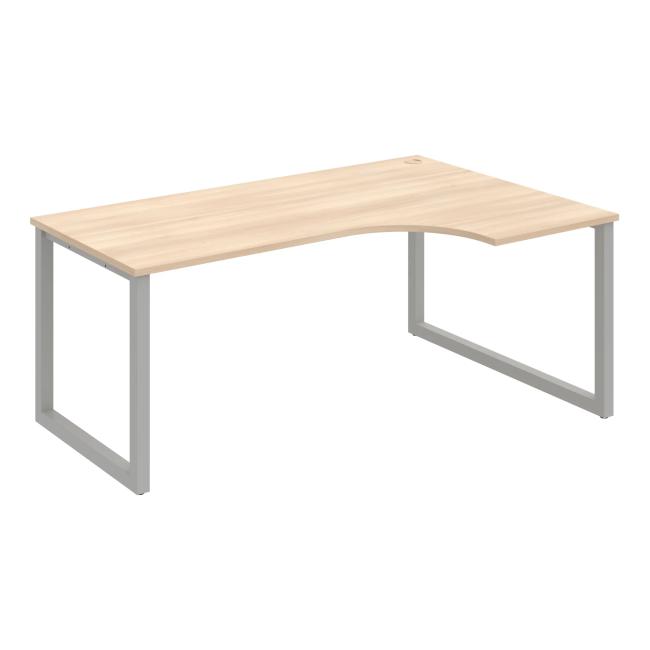[ON919626] Schreibtisch UNI O, ergo, links, 180x75,5x120 cm, Akazie/grau